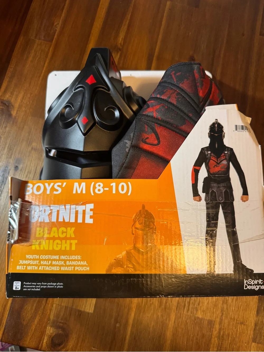 NWT - Fortnite Black Knight Boys Halloween Costume Medium 8–10